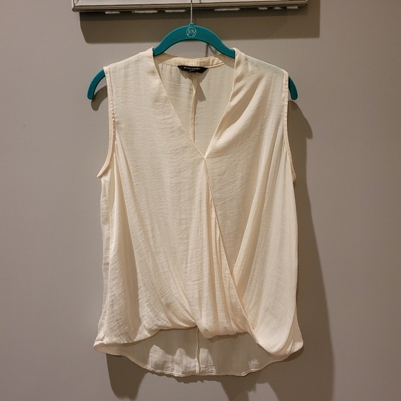 Banana Republic Tops - Banana Republic Cream Wrap Shirt Small